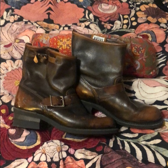 FRYE Short Moto Engineer Boots - Picture 2 of 5